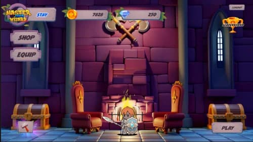 หน้าหลักของเกม Master Mild Wizard